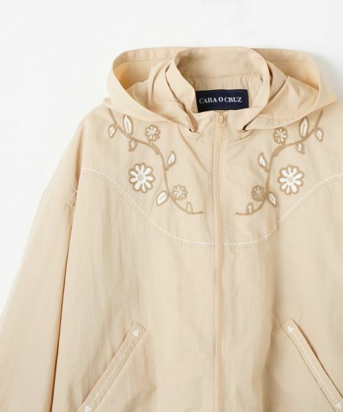 CARA O CRUZ / キャラ・オ・クルス その他アウター | 花刺繍ショート丈ブルゾン | 詳細20