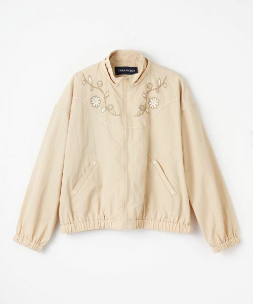 CARA O CRUZ / キャラ・オ・クルス その他アウター | 花刺繍ショート丈ブルゾン | 詳細22