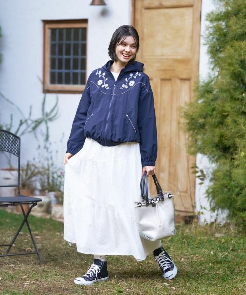 CARA O CRUZ / キャラ・オ・クルス その他アウター | 花刺繍ショート丈ブルゾン | 詳細6