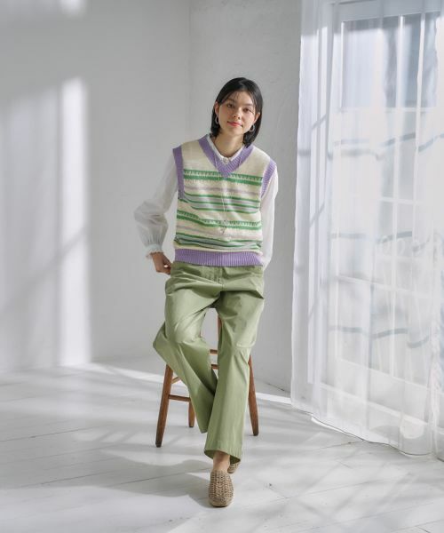 CARA O CRUZ / キャラ・オ・クルス その他パンツ | ワイドチノパンツ | 詳細25