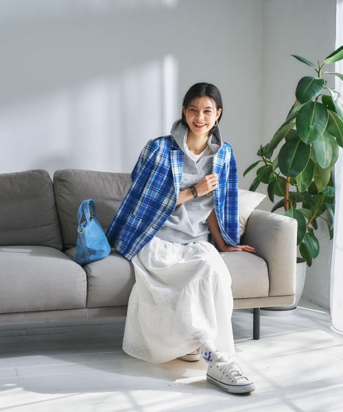 CARA O CRUZ / キャラ・オ・クルス ミニ・ひざ丈スカート | 洗えるレースティアードロングスカート | 詳細11