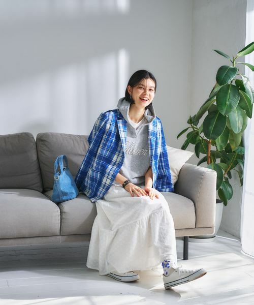 CARA O CRUZ / キャラ・オ・クルス ミニ・ひざ丈スカート | 洗えるレースティアードロングスカート | 詳細12