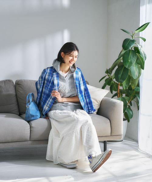 CARA O CRUZ / キャラ・オ・クルス ミニ・ひざ丈スカート | 洗えるレースティアードロングスカート | 詳細13