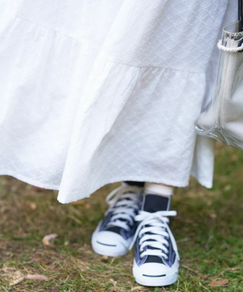 CARA O CRUZ / キャラ・オ・クルス ミニ・ひざ丈スカート | 洗えるレースティアードロングスカート | 詳細26