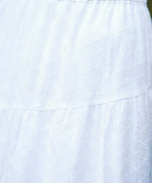 CARA O CRUZ / キャラ・オ・クルス ミニ・ひざ丈スカート | 洗えるレースティアードロングスカート | 詳細28