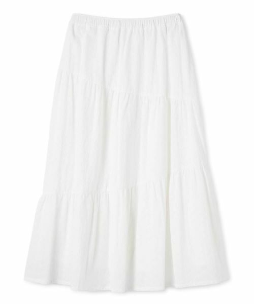 CARA O CRUZ / キャラ・オ・クルス ミニ・ひざ丈スカート | 洗えるレースティアードロングスカート | 詳細30