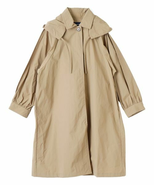 CARA O CRUZ / キャラ・オ・クルス その他アウター | 【撥水・UVカット】フーデッドロングコート（キャメル系）