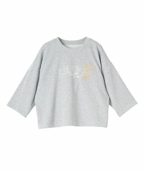 CARA O CRUZ / キャラ・オ・クルス スウェット | プリント七分袖トレーナー（グレー）