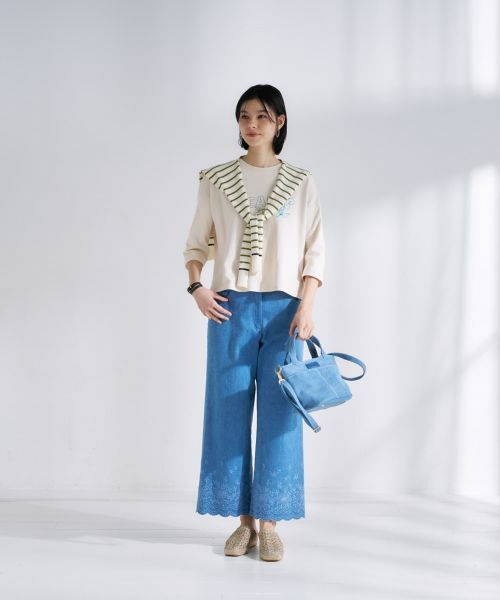 CARA O CRUZ / キャラ・オ・クルス スウェット | プリント七分袖トレーナー | 詳細10