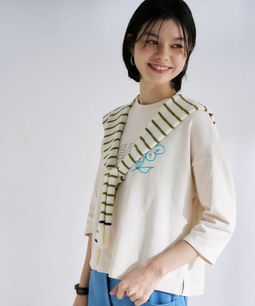 CARA O CRUZ / キャラ・オ・クルス スウェット | プリント七分袖トレーナー | 詳細6