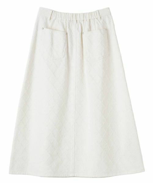 CARA O CRUZ / キャラ・オ・クルス ミニ・ひざ丈スカート | 格子柄ホワイトスカート | 詳細30