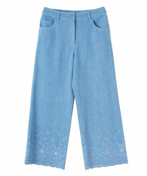 CARA O CRUZ / キャラ・オ・クルス デニムパンツ | 裾スカラップクロップドデニム | 詳細13