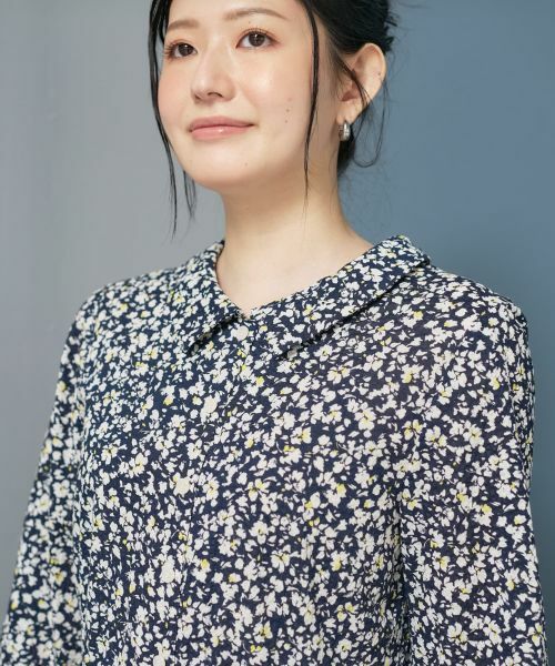 CARA O CRUZ / キャラ・オ・クルス ドレス | 洗える 丸襟フラワーワンピース | 詳細10