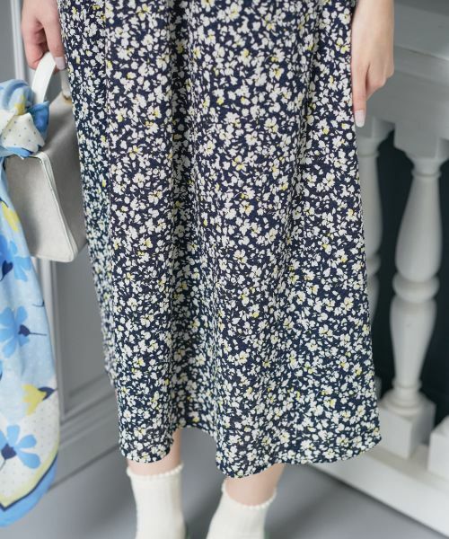 CARA O CRUZ / キャラ・オ・クルス ドレス | 洗える 丸襟フラワーワンピース | 詳細12