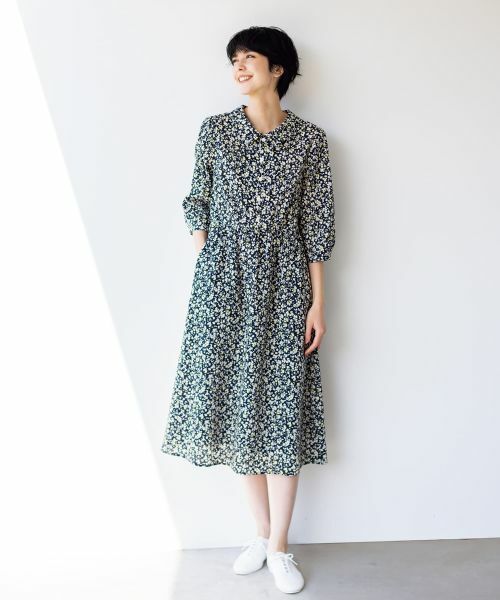 CARA O CRUZ / キャラ・オ・クルス ドレス | 洗える 丸襟フラワーワンピース | 詳細18