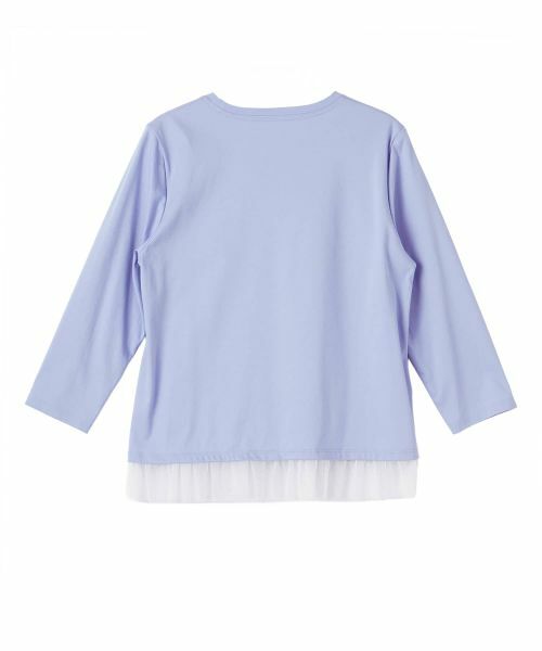 CARA O CRUZ / キャラ・オ・クルス カットソー | 裾チュールクルーネックカットソー | 詳細2