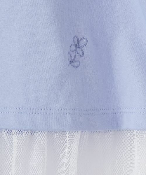 CARA O CRUZ / キャラ・オ・クルス カットソー | 裾チュールクルーネックカットソー | 詳細5