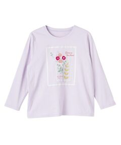 CARA O CRUZ / キャラ・オ・クルス カットソー | フラワー刺繍デザインカットソー