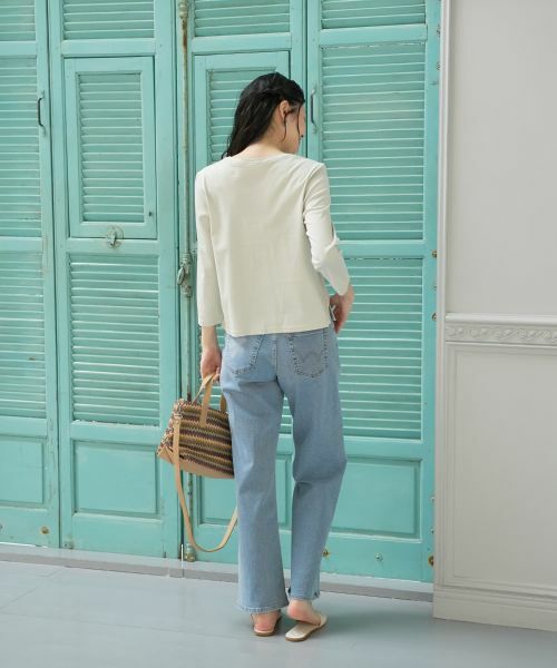 CARA O CRUZ / キャラ・オ・クルス カットソー | フラワー刺繍デザインカットソー | 詳細13