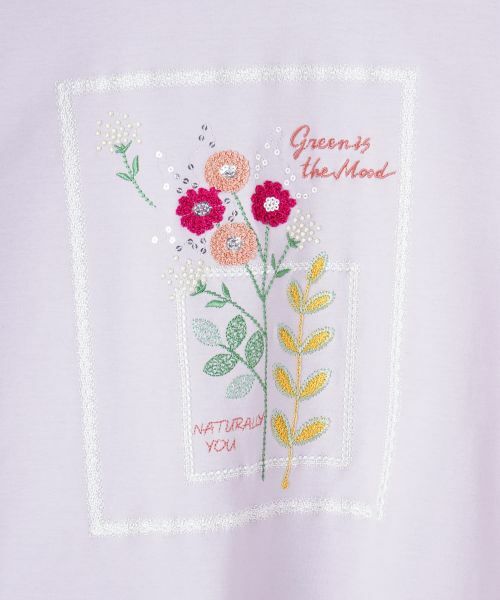 CARA O CRUZ / キャラ・オ・クルス カットソー | フラワー刺繍デザインカットソー | 詳細22