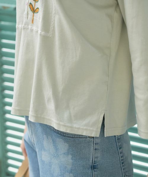 CARA O CRUZ / キャラ・オ・クルス カットソー | フラワー刺繍デザインカットソー | 詳細25