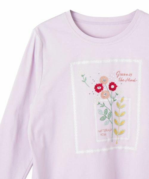 CARA O CRUZ / キャラ・オ・クルス カットソー | フラワー刺繍デザインカットソー | 詳細30