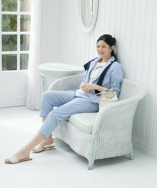 CARA O CRUZ / キャラ・オ・クルス テーラードジャケット | 洗える シアサッカーパイピングジャケット | 詳細17