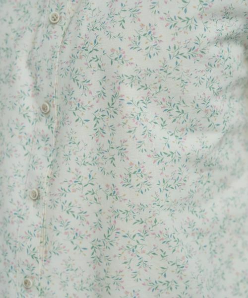 CARA O CRUZ / キャラ・オ・クルス シャツ・ブラウス | 洗える小花柄ギャザーネックシャツ【産地ナブル】 | 詳細15