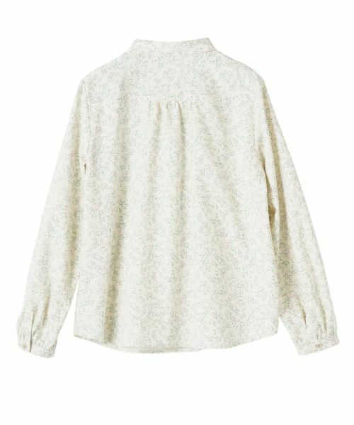 CARA O CRUZ / キャラ・オ・クルス シャツ・ブラウス | 洗える小花柄ギャザーネックシャツ【産地ナブル】 | 詳細18