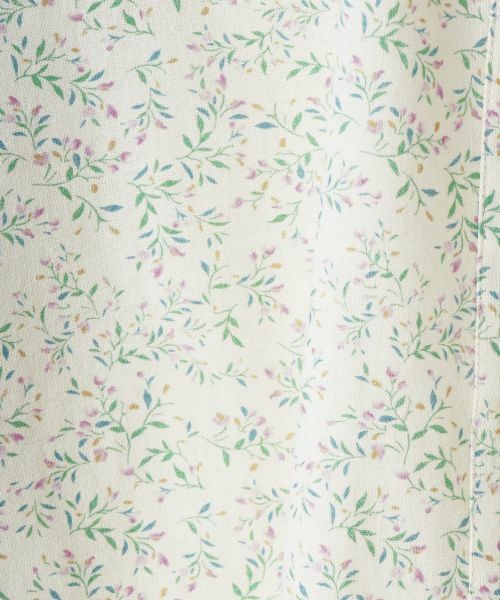 CARA O CRUZ / キャラ・オ・クルス シャツ・ブラウス | 洗える小花柄ギャザーネックシャツ【産地ナブル】 | 詳細20