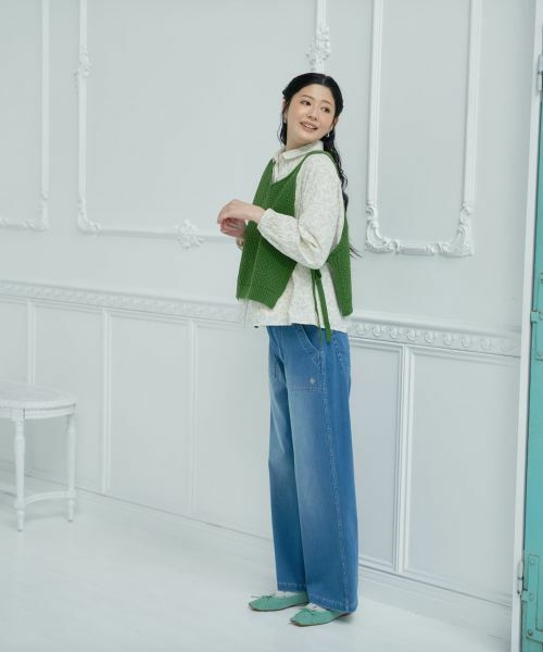 CARA O CRUZ / キャラ・オ・クルス シャツ・ブラウス | 洗える小花柄ギャザーネックシャツ【産地ナブル】 | 詳細8