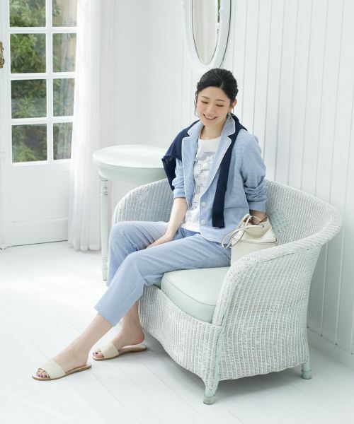 CARA O CRUZ / キャラ・オ・クルス その他パンツ | 洗える シアサッカーパンツ | 詳細14