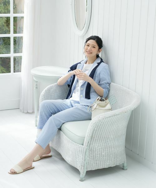 CARA O CRUZ / キャラ・オ・クルス その他パンツ | 洗える シアサッカーパンツ | 詳細15