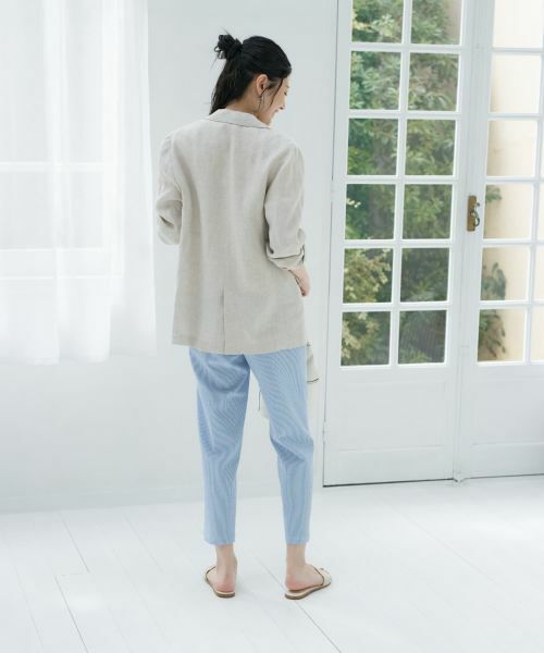 CARA O CRUZ / キャラ・オ・クルス その他パンツ | 洗える シアサッカーパンツ | 詳細24