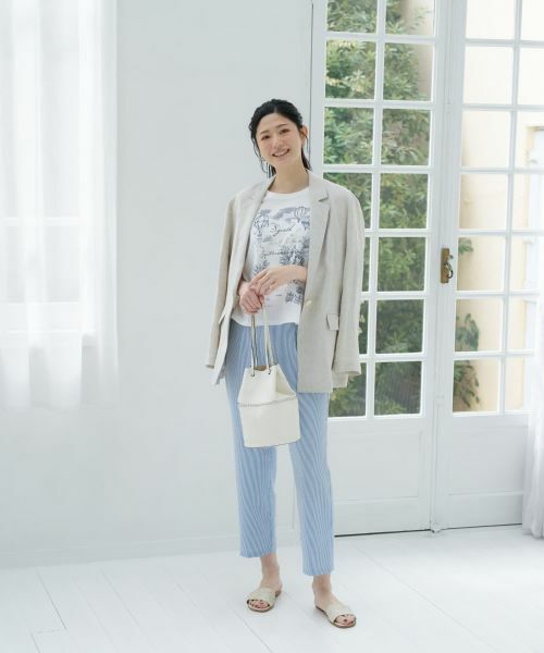 CARA O CRUZ / キャラ・オ・クルス その他パンツ | 洗える シアサッカーパンツ | 詳細27