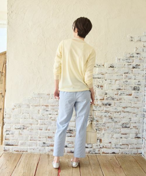 CARA O CRUZ / キャラ・オ・クルス その他パンツ | 洗える シアサッカーパンツ | 詳細9