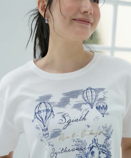 CARA O CRUZ / キャラ・オ・クルス Tシャツ | 洗える気球モチーフTシャツ | 詳細16