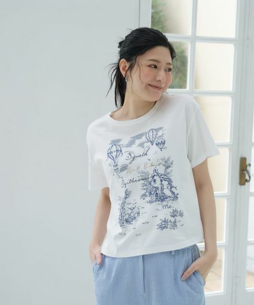 CARA O CRUZ / キャラ・オ・クルス Tシャツ | 洗える気球モチーフTシャツ | 詳細3