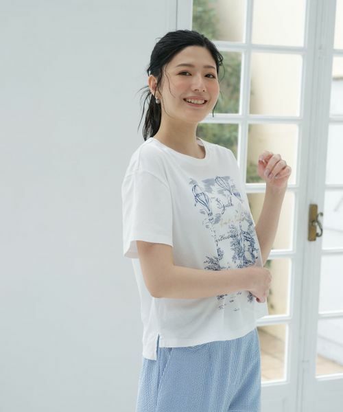 CARA O CRUZ / キャラ・オ・クルス Tシャツ | 洗える気球モチーフTシャツ | 詳細4