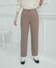 CARA O CRUZ / キャラ・オ・クルス その他パンツ | チェックストレートパンツ【CoC by CARA O CRUZ】