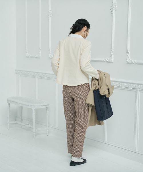 CARA O CRUZ / キャラ・オ・クルス その他パンツ | チェックストレートパンツ【CoC by CARA O CRUZ】 | 詳細24