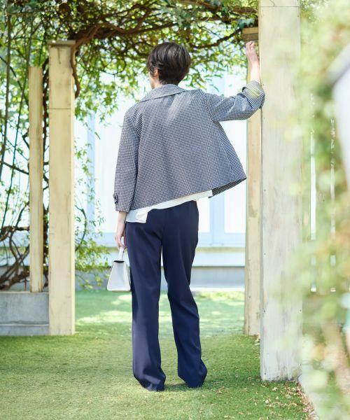 CARA O CRUZ / キャラ・オ・クルス テーラードジャケット | ギンガムチェックステンカラージャケット【CoC by CARA O CRUZ】 | 詳細16