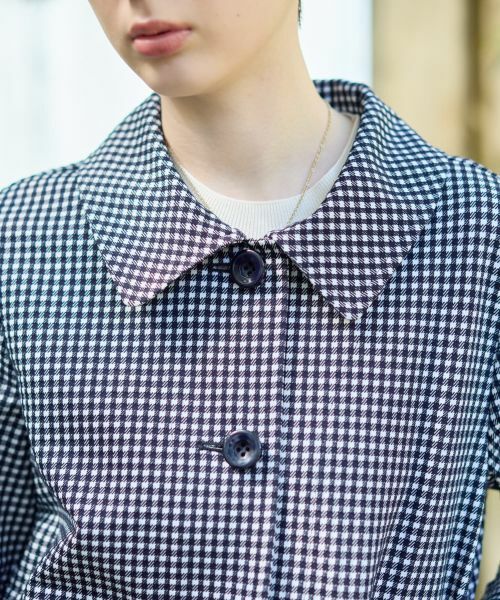 CARA O CRUZ / キャラ・オ・クルス テーラードジャケット | ギンガムチェックステンカラージャケット【CoC by CARA O CRUZ】 | 詳細18
