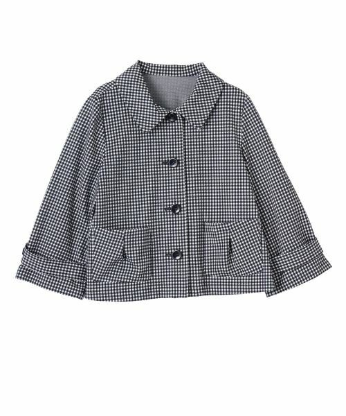 CARA O CRUZ / キャラ・オ・クルス テーラードジャケット | ギンガムチェックステンカラージャケット【CoC by CARA O CRUZ】 | 詳細22