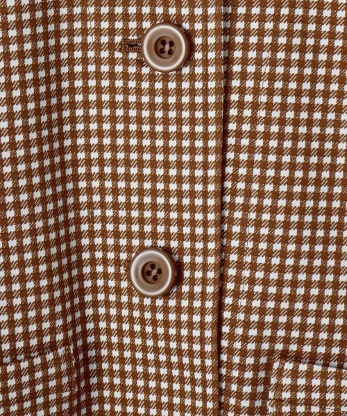 CARA O CRUZ / キャラ・オ・クルス テーラードジャケット | ギンガムチェックステンカラージャケット【CoC by CARA O CRUZ】 | 詳細27