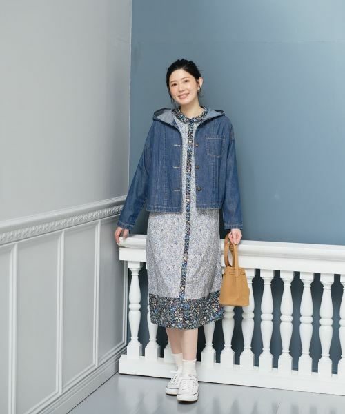 CARA O CRUZ / キャラ・オ・クルス テーラードジャケット | 洗える デニムフーデッドジャケット【CoC by CARA O CRUZ】【セットアップ】 | 詳細26