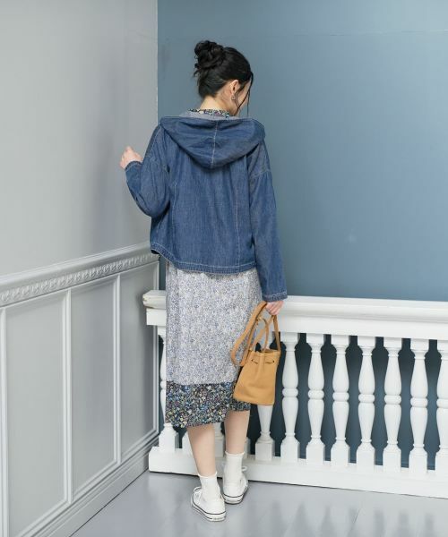 CARA O CRUZ / キャラ・オ・クルス テーラードジャケット | 洗える デニムフーデッドジャケット【CoC by CARA O CRUZ】【セットアップ】 | 詳細29