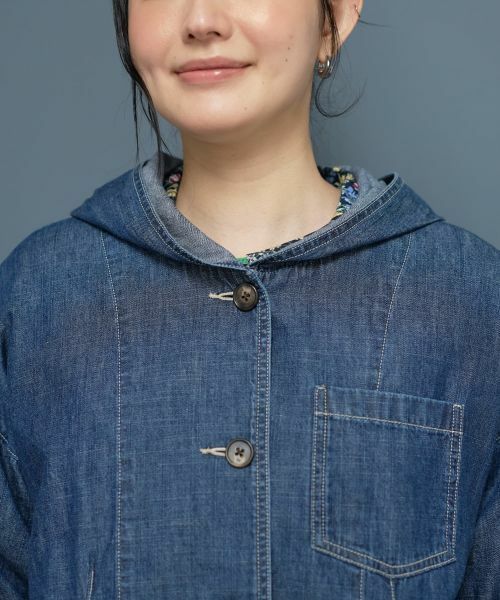 CARA O CRUZ / キャラ・オ・クルス テーラードジャケット | 洗える デニムフーデッドジャケット【CoC by CARA O CRUZ】【セットアップ】 | 詳細30