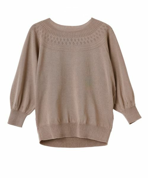 CARA O CRUZ / キャラ・オ・クルス ニット・セーター | ホールガーメントニットプルオーバー（キャメル）