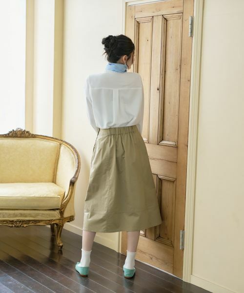 CARA O CRUZ / キャラ・オ・クルス ミニ・ひざ丈スカート | 洗えるサイドボタンフレアスカート | 詳細17
